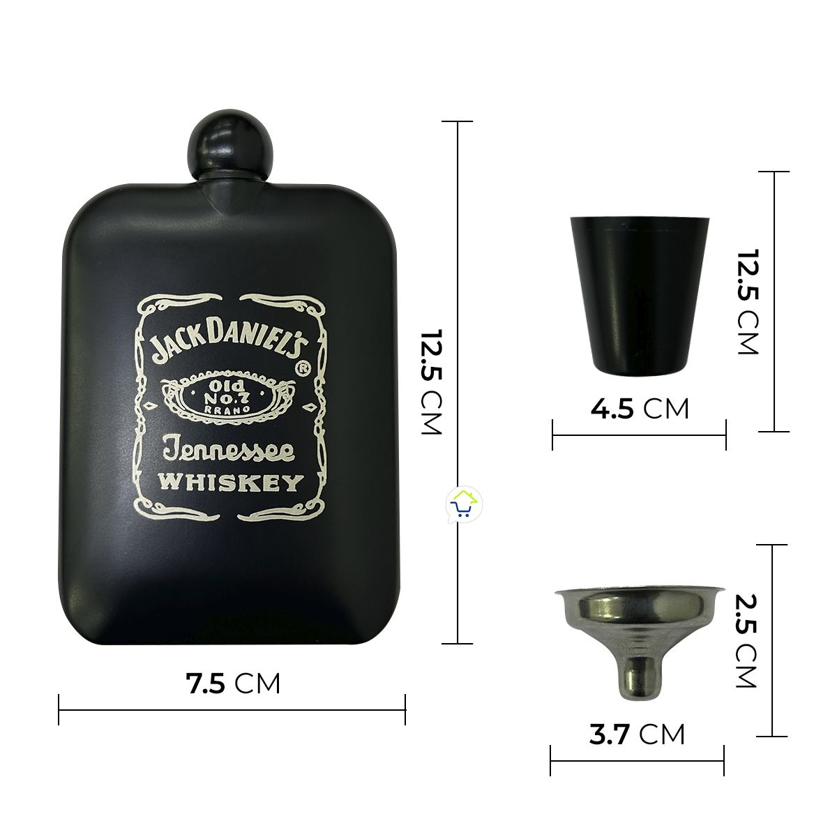 Miniatura 2 de Licorera Whiskera 4 Oz Acero GT-05